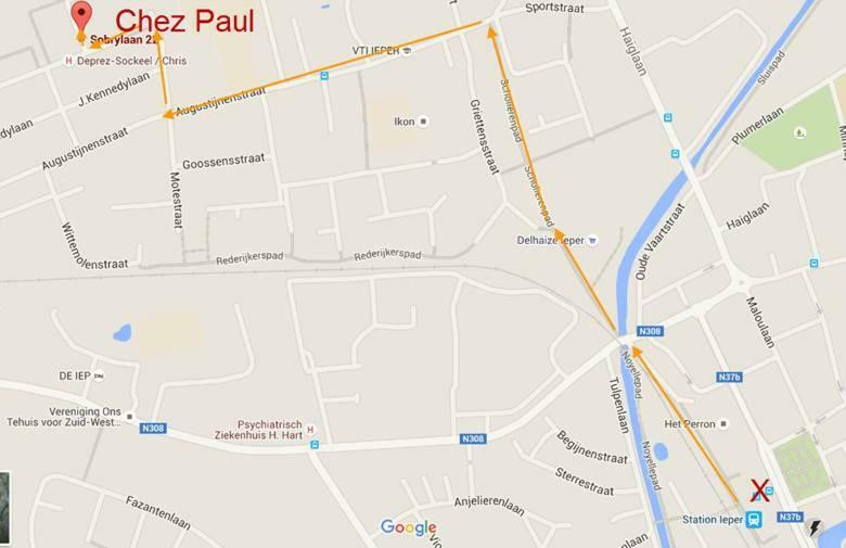 לינה וארוחת בוקר איפר Chez Paul מראה חיצוני תמונה